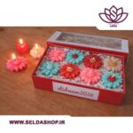شمع گل بابونه|باکس گل شمعی|رویای الی| شمع سازی| شمع| صنایع دستی| گردشگری| سوغات| سلدا|سلداشاپ| دستفروشان
