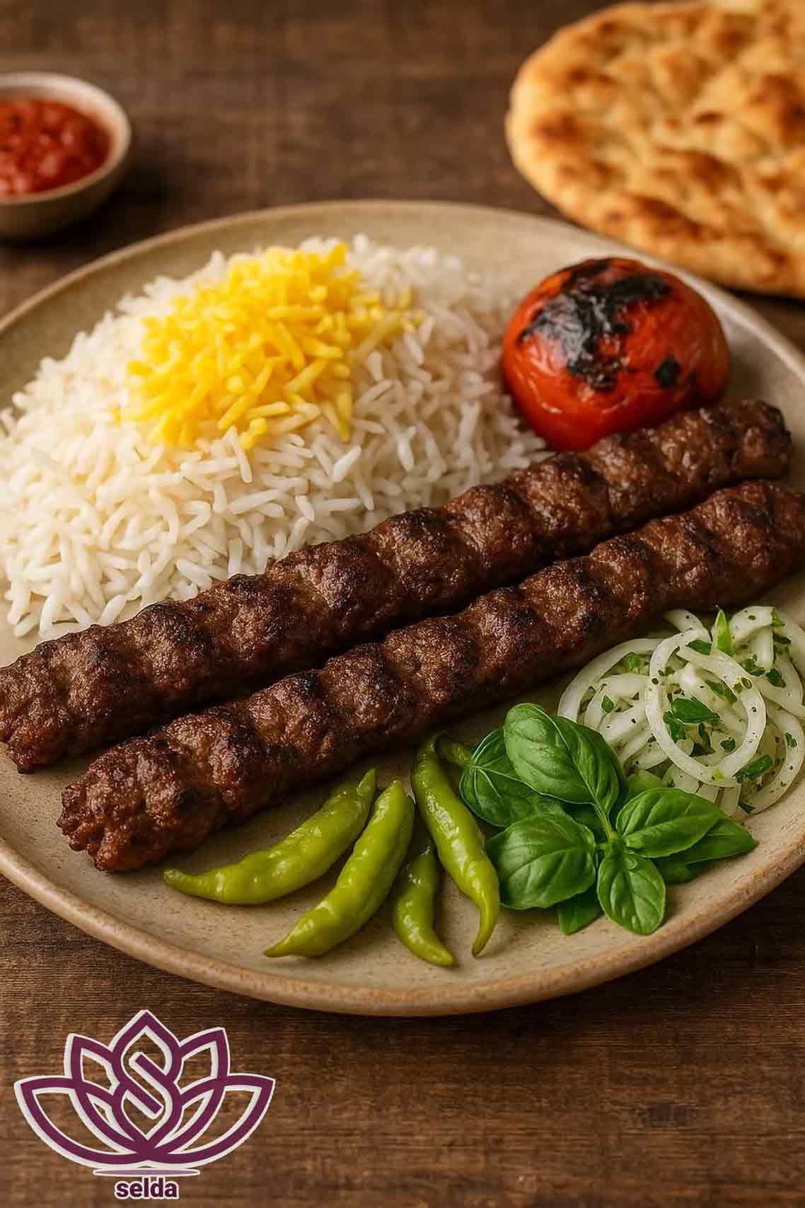 کباب کوبیده | سلدا شاپ|غذای لذیذ|سلدا پزشکی|غذای ایرانی|اصالت غذا|سلدا