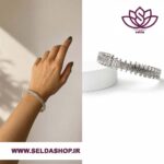 بنگل جواهری با آبکاری نقره | سلداشاپ| سلدا| گل سر | اکسسوری| seldashop | selda| بهترین انگشتر | ارزانترین انگشتر| ترند ترین انگشتر| قیمت و جنس